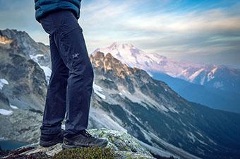 Hiking pants (Arc'teryx Gamma LT in mountains)